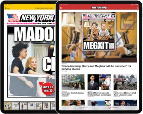 New York Post Screenshot